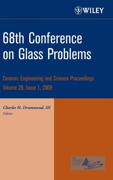 Cover of 68th Conference on Glass Problems, Volume 29, Issue 1