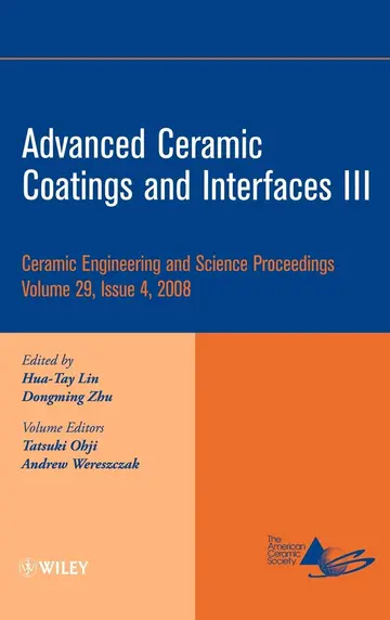 Cover of Advanced Ceramic Coatings and Interfaces III, Volume 29, Issue 4