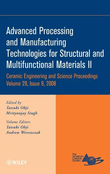 Cover of Advanced Processing and Manufacturing Technologies for Structural and Multifunctional Materials II, Volume 29, Issue 9