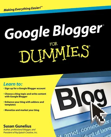 Cover of Google(R) Blogger for Dummies(R)