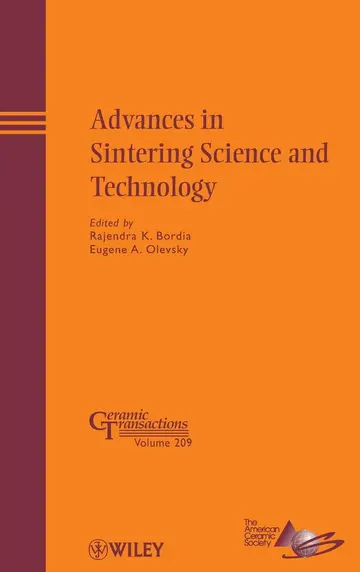Cover of Advances in Sintering Science and Technology