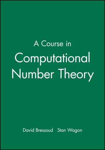 Cover of A Course in Computational Number Theory