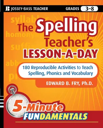 Cover of The Spelling Teacher's Lesson-A-Day, Grades 3-8