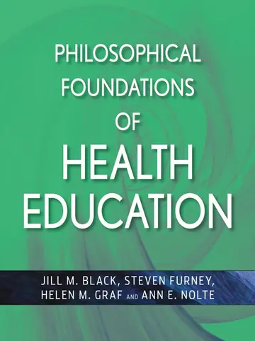 Cover of Philosophical Foundations of Health Education