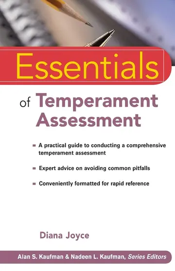 Cover of Essentials of Temperament Assessment
