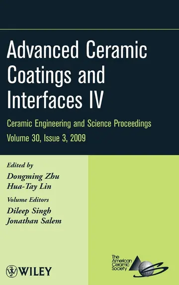 Cover of Advanced Ceramic Coatings and Interfaces IV, Volume 30, Issue 3