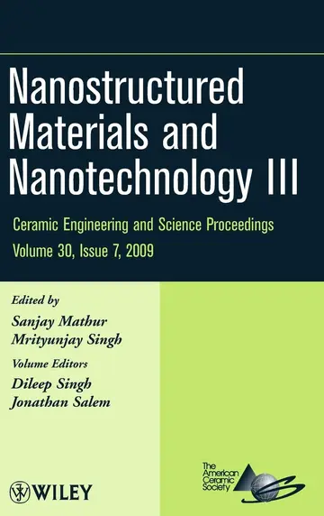Cover of Nanostructured Materials and Nanotechnology III, Volume 30, Issue 7