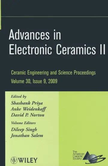 Cover of Advances in Electronic Ceramics II, Volume 30, Issue 9