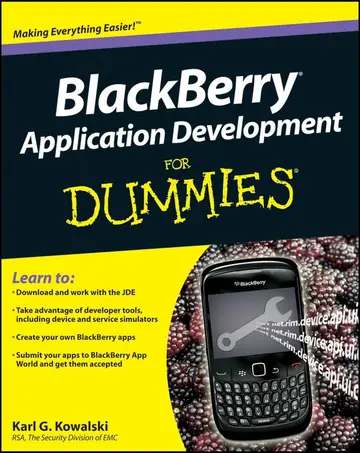 Cover of BlackBerry® Application Development for Dummies®