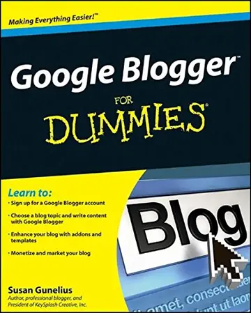 Cover of Google Blogger for Dummies
