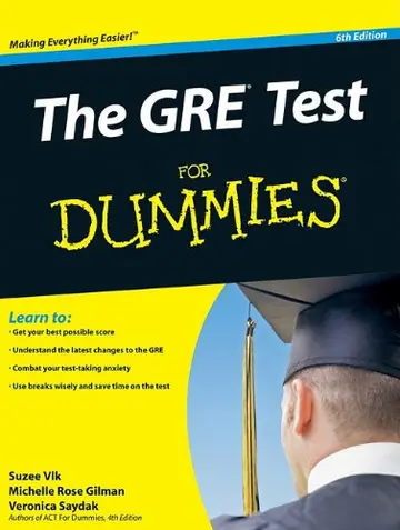 Cover of The GRE Test for Dummies