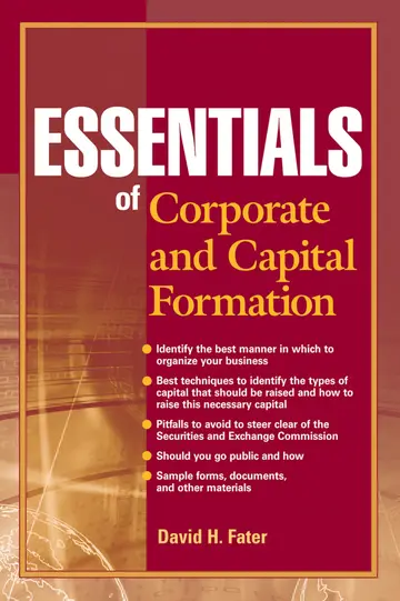 Cover of Essentials of Corporate and Capital Formation