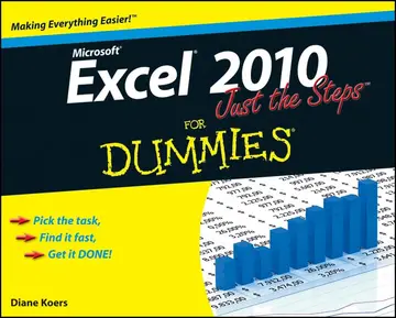 Cover of Excel 2010 Just the Steps for Dummies