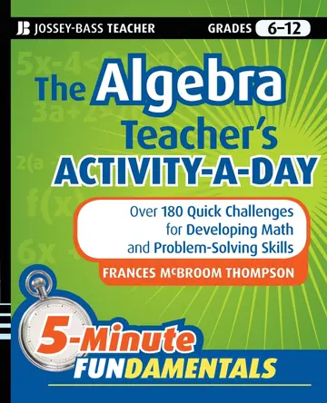 Cover of The Algebra Teacher's Activity-a-Day, Grades 6-12