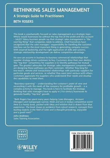 Cover of Rethinking Sales Management