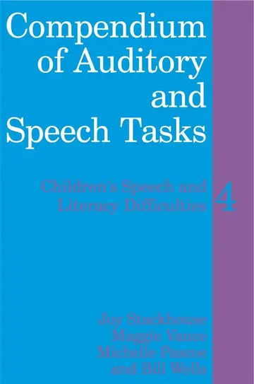 Cover of Compendium of Auditory and Speech Tasks