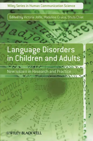 Cover of Language Disorders in Children and Adults