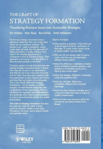 Cover of The Craft of Strategy Formation