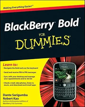 Cover of Blackberry Bold for Dummies