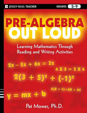 Cover of Pre-Algebra Out Loud