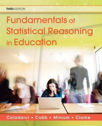 Cover of Fundamentals of Statistical Reasoning in Education