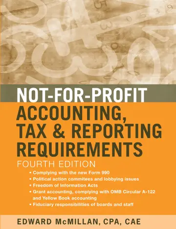 Cover of Not-For-Profit Accounting, Tax, and Reporting Requirements