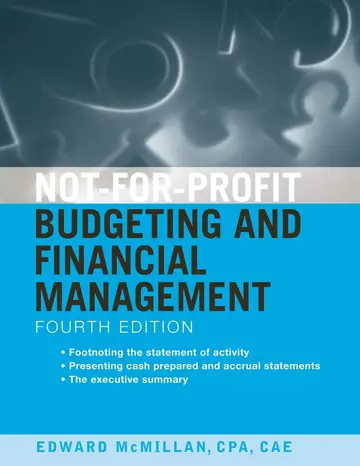Cover of Not-for-Profit Budgeting and Financial Management