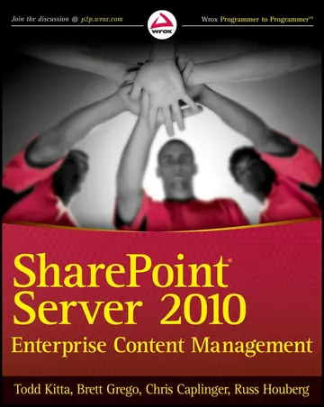 Cover of SharePoint Server 2010 Enterprise Content Management