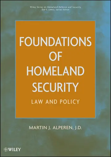 Cover of Foundations of Homeland Security