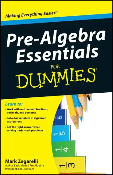 Cover of Pre-Algebra Essentials for Dummies