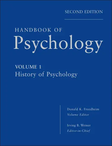 Cover of Handbook of Psychology