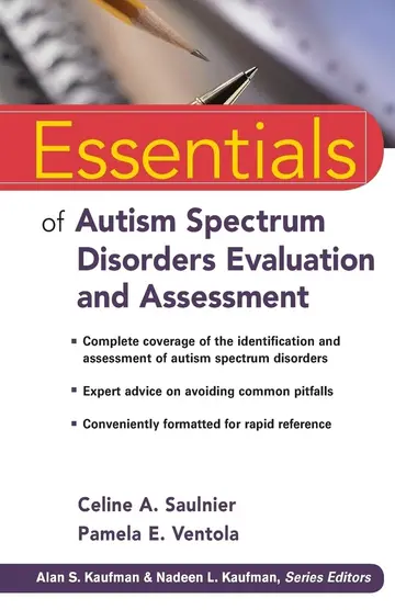 Cover of Essentials of Autism Spectrum Disorders Evaluation and Assessment