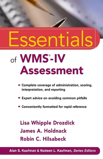 Cover of Essentials of WMS-IV Assessment