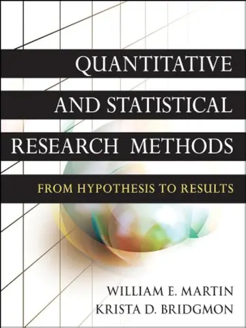 Cover of Quantitative and Statistical Research Methods