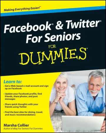 Cover of Facebook and Twitter for Seniors for Dummies