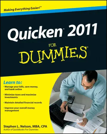 Cover of Quicken 2011 for Dummies