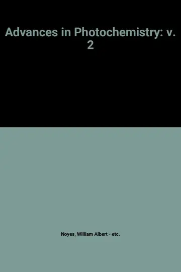 Cover of Advances in Photochemistry