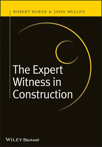 Cover of The Expert Witness in Construction