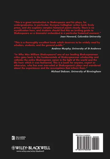 Cover of Who Was William Shakespeare?