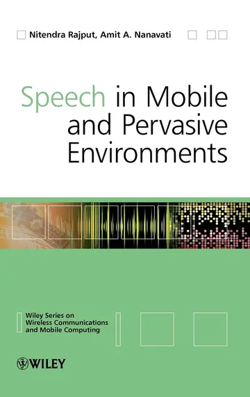 Cover of Speech in Mobile and Pervasive Environments