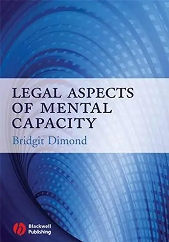 Cover of Legal Aspects of Mental Capacity