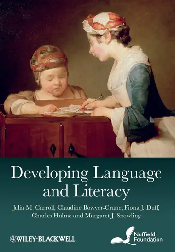 Cover of Developing Language and Literacy