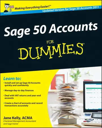 Cover of Sage 50 Accounts for Dummies