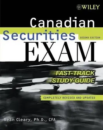 Cover of Canadian Securities Exam Fast-track Study Guide