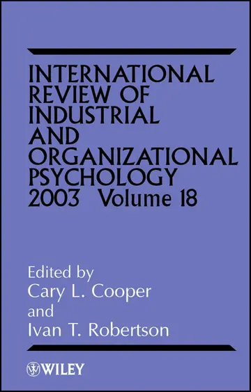 Cover of International Review of Industrial & Organizational Psychology 2003 V18