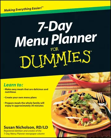 Cover of 7–Day Menu Planner for Dummies