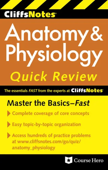 Cover of CliffsNotes Anatomy and Physiology Quick Review