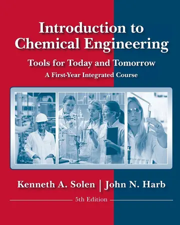 Cover of Introduction to Chemical Process Fundamentals and Design