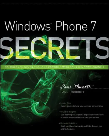 Cover of Windows Phone 7 Secrets