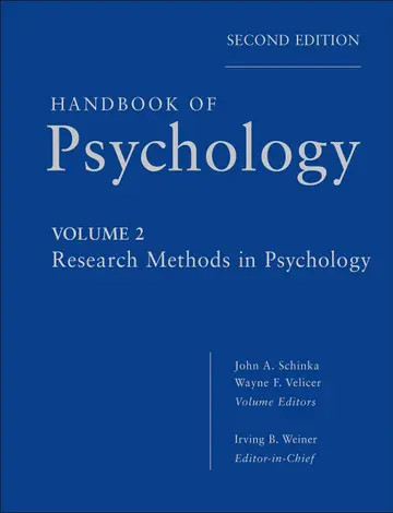 Cover of Handbook of Psychology